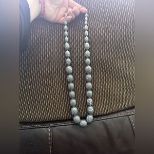 Monet Elegant Gray Beaded Necklace